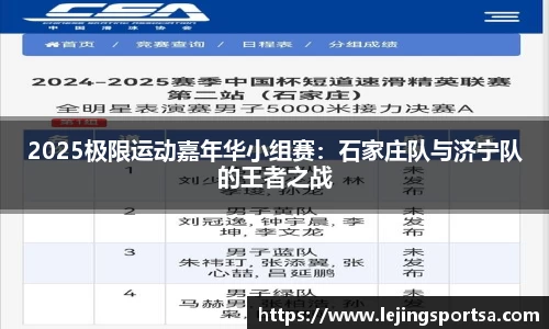 2025极限运动嘉年华小组赛:石家庄队与济宁队的王者之战